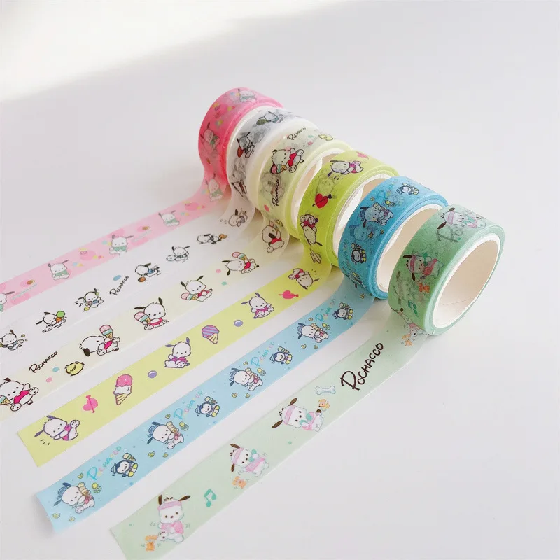 

60 шт/лот 15mm*5M Sanrio Pochacco Washi стикеры ленты милые скрапбук DIY дневника декоративная стикер альбом Stick Label