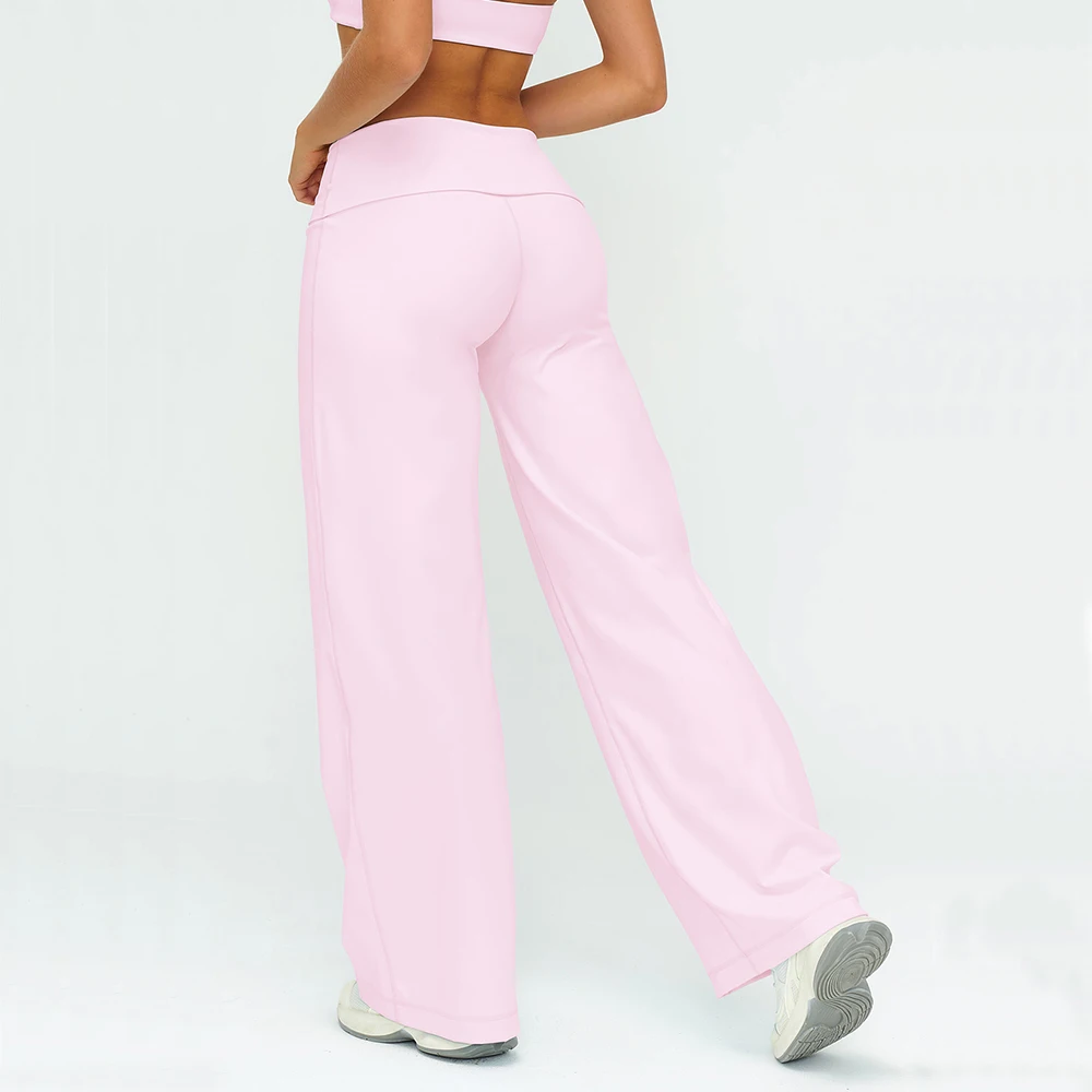 Yoga Bell-bottoms Sweatpant Straight Leg Yoga Pants Women's Loose Tracksuit Wide Leg Outdoor Gym Runing Casual Wide-leg Pants 4