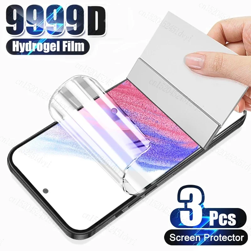 

3Pcs Hydrogel Film For Samsung Galaxy S23 S22 Plus S21+ S21 FE A22 A32 A72 A52 5G A33 A53 A31 A41 A23 A34 A54 Screen Protector