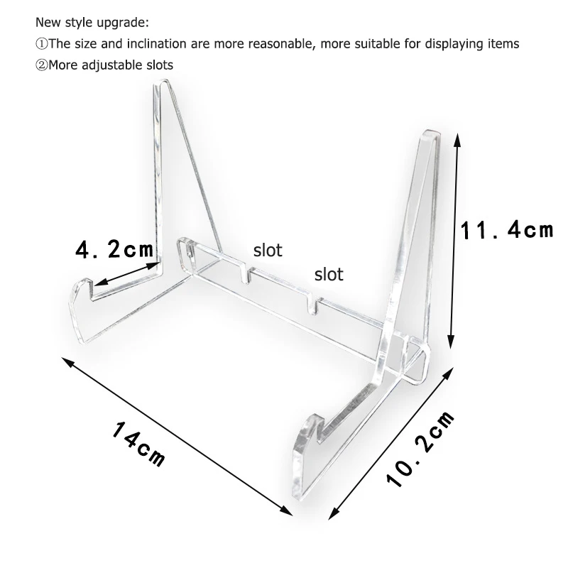 Acrylic Book Display Stand Magazine Comic Easel Rack Transparent Vinyl Record Phone Tablet Holder Books Collection Stand 2