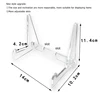 Acrylic Book Display Stand Magazine Comic Easel Rack Transparent Vinyl Record Phone Tablet Holder Books Collection Stand 2