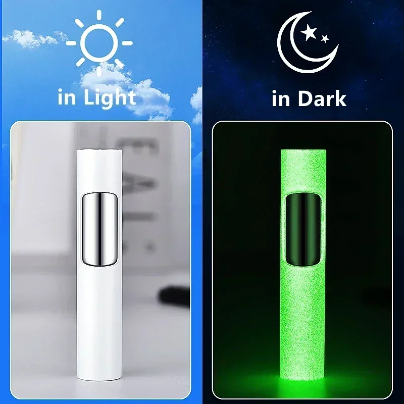 New Torch Luminous Lighter Jet Cigarette Cigar Accessories Pen Airbrush Butane Refill Metal Windproof LighterGadget gift for men 3