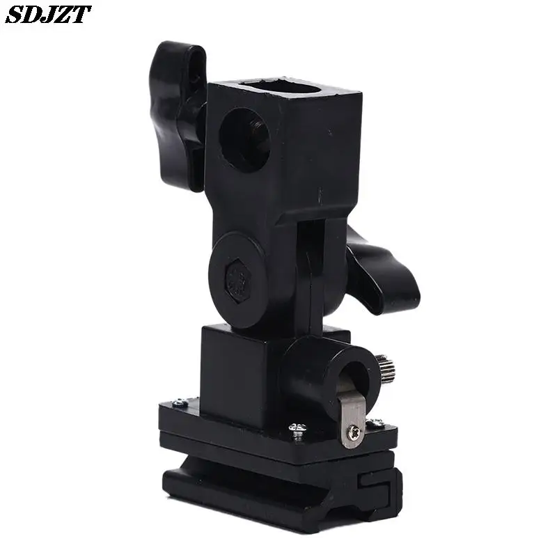 B-Type Flash Hot Shoe Bracket Tripod Umbrella Holder Swivel Light Stand Adapter Bracket B 1pc camera accessories camera bracket camera mount bracket