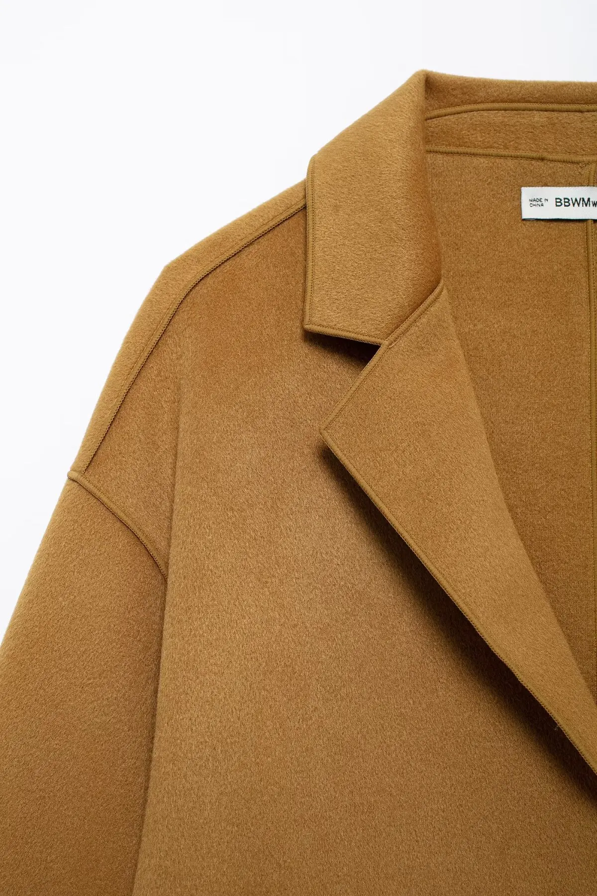 Women's Autumn Winter New Woolen Coat Female Turn-Down Collar Loose Long Sleeved Overcoat Lady Elegant Double-Sided Woolen Coat