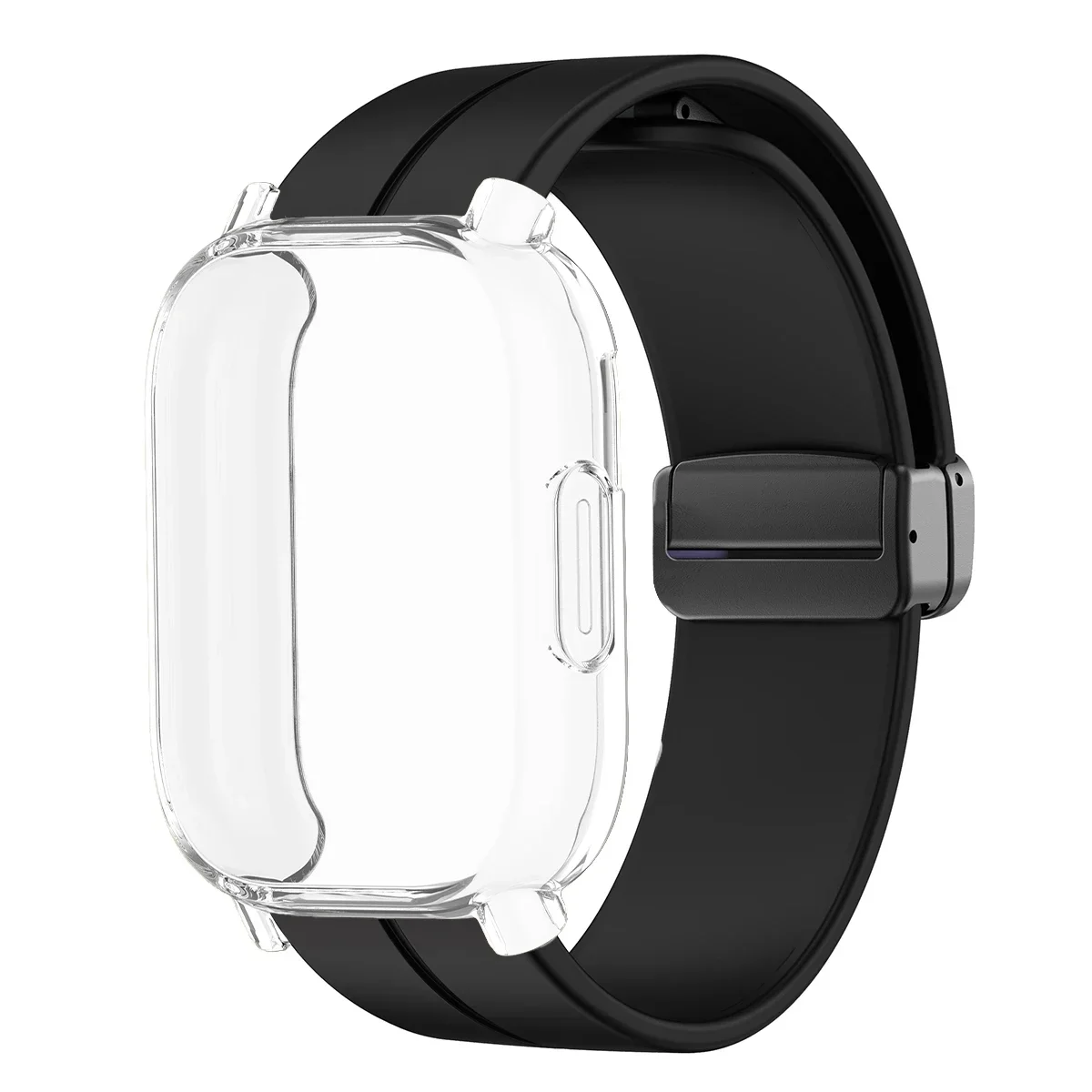 Enhanced TPU Case with Silicone Strap for Smartwatch Protection and Style