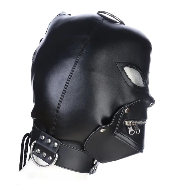 Open Eye Mask Hood with Zipper 3