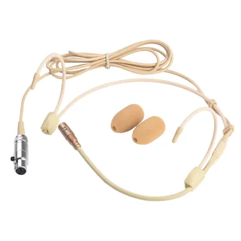 카디오이드 이어훅 헤드웨어 헤드셋 마이크, 젠하이저용 3 핀 AKG 4 핀 XLR, 슈어 헤드셋 마이크, 3.5mm
