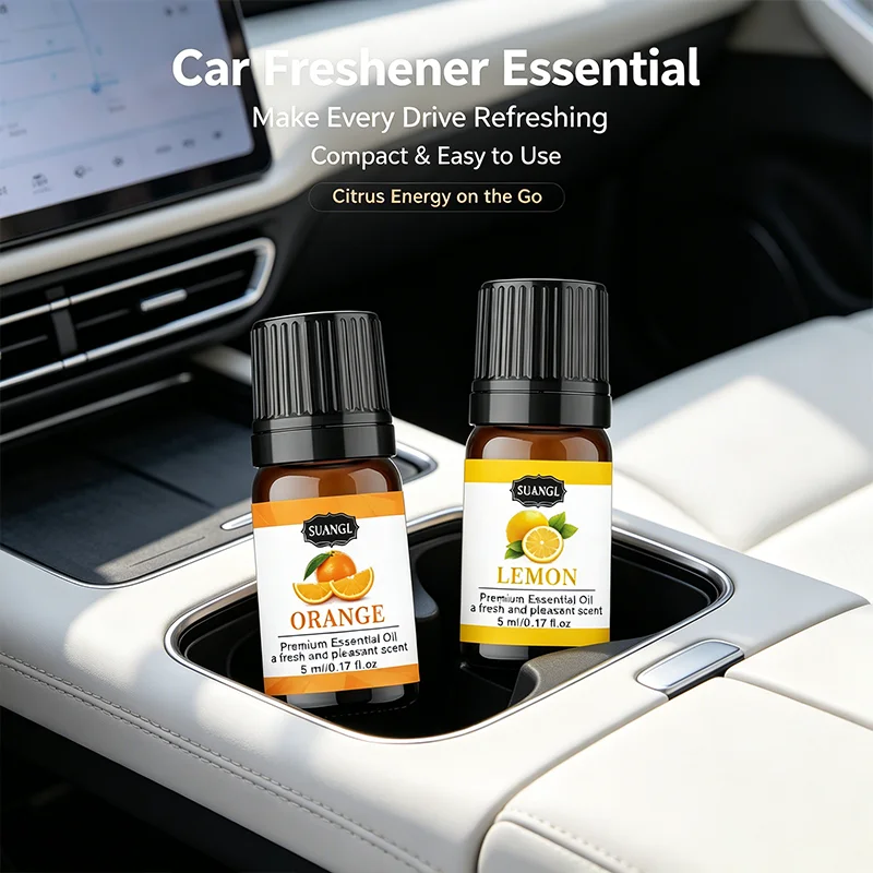 Natural Essential Oils Variety Pack - Lavender, Vanilla, Lemon, Rose, Lemongrass for Diffuser and DIY Projects