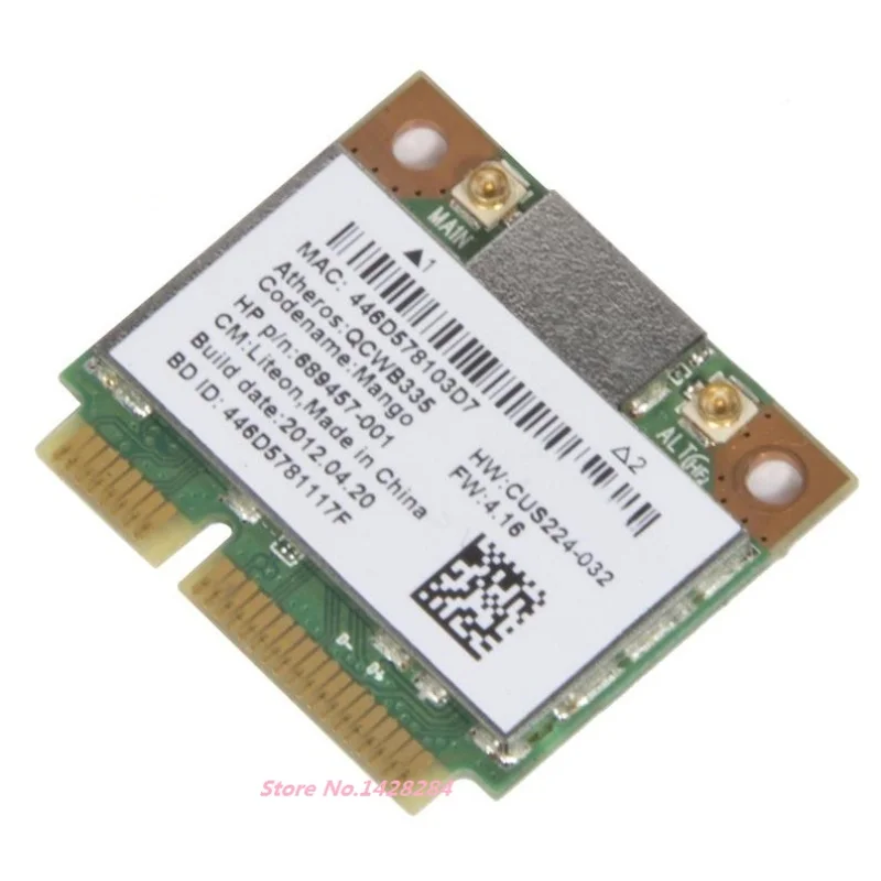 Nuovo Per Atheros Qcwb335 Wireless Wifi Bluetooth-Compatibile Bt 4.0 Mini Pci-E Wlan Card Per Hp Sps 689457-001