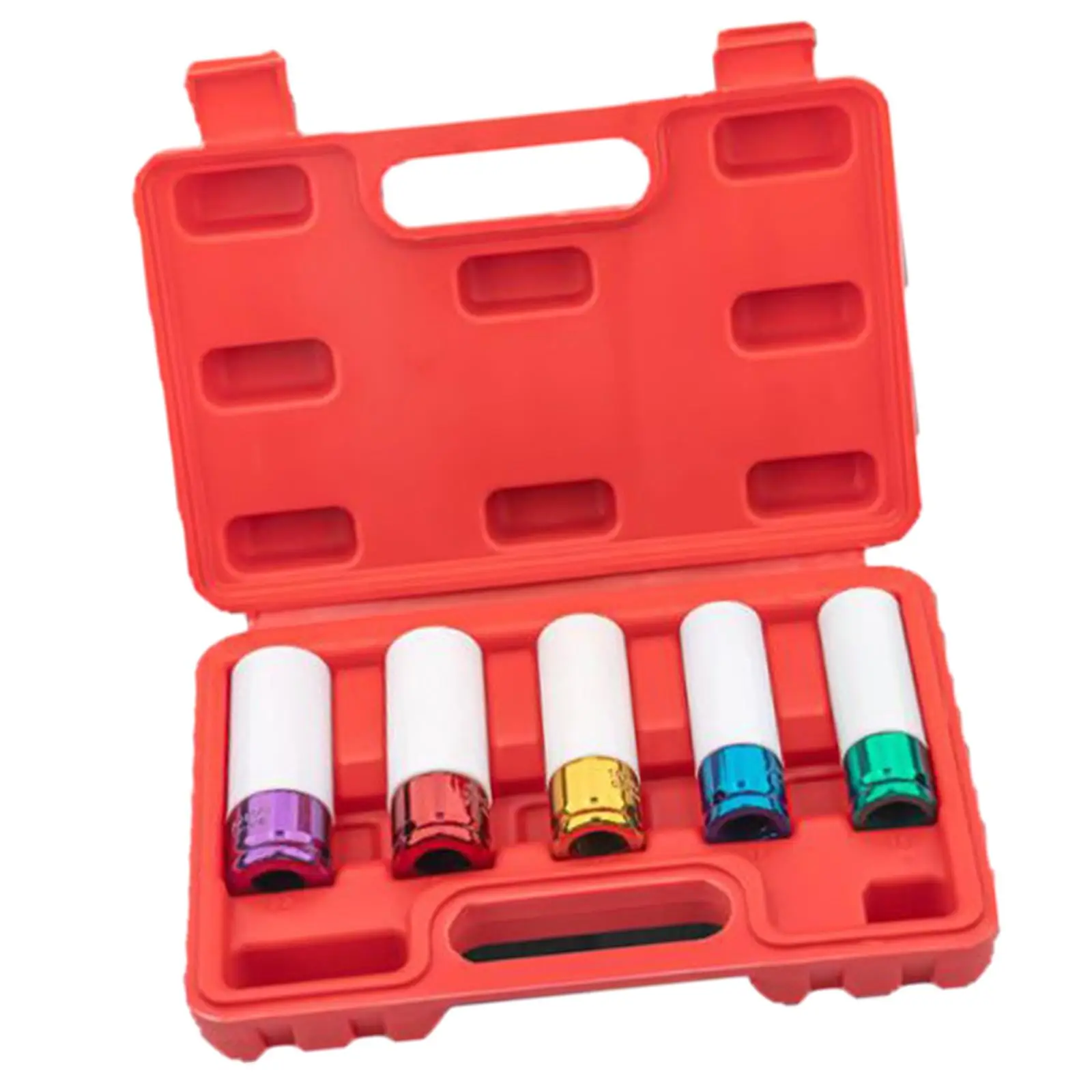 

Thin Wall Socket Set 1/2" Drive Heavy Duty Auto Repairing Garage Tool 15 17 19 21 22 mm Impact Socket Set Mechanics Tool Set