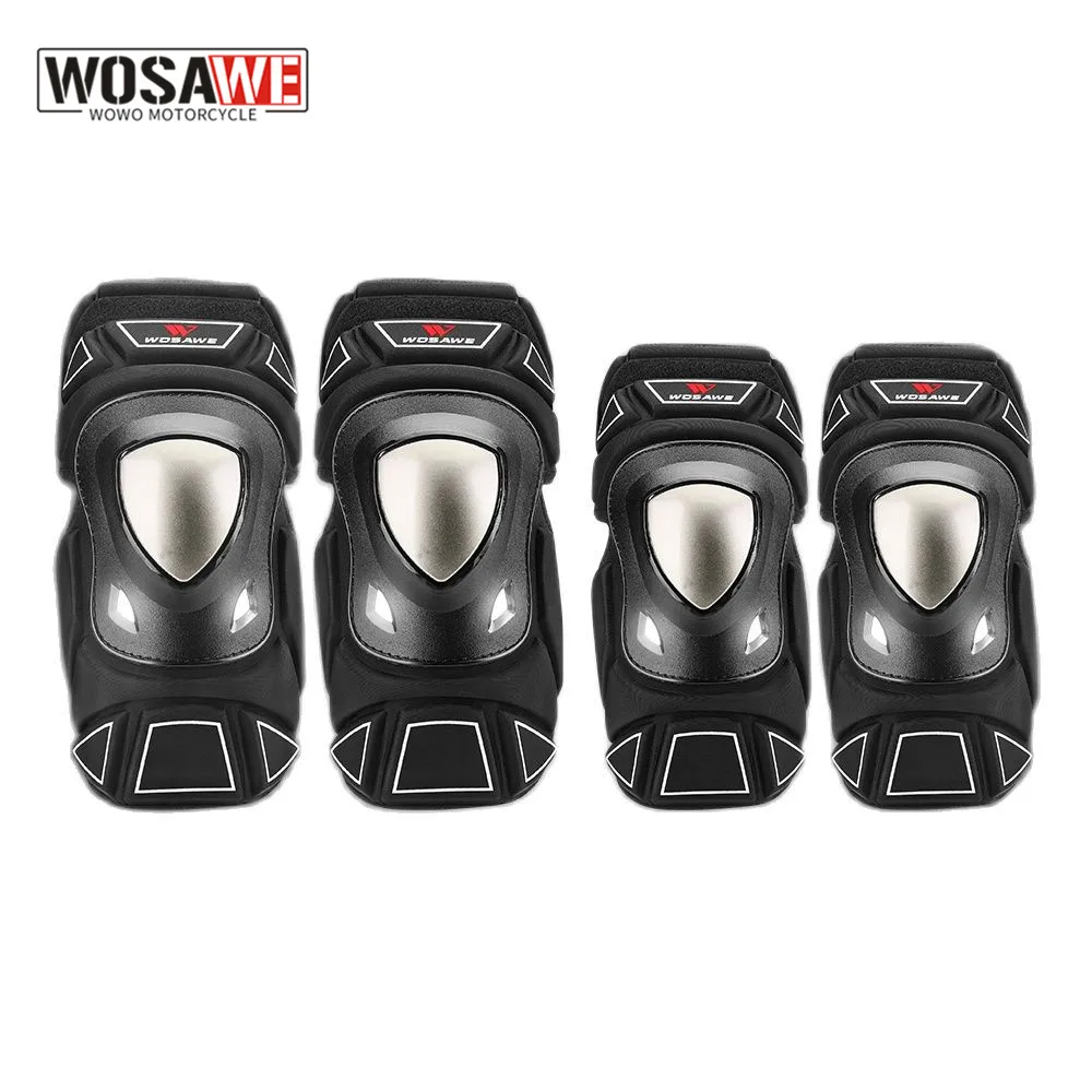 WOSAWE Motorcycle Knee Elbow guard Motocross Knee Protection Motorbike Protective Guard Gear Knee Protector MTB Knee Elbow Pads