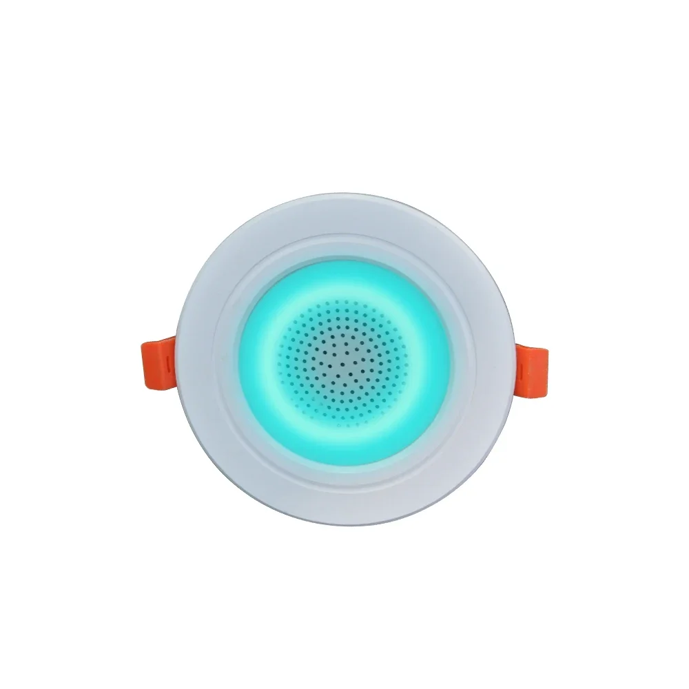 2.5inch TWS Ceiling Speaker 5W Bluetooth-compatible Full Range Roof Loudspeaker Downlight Music LED Speaker Lamp for Living Room 4