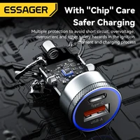 Essager 54W USB Car Charger 5A Fast Charing QC 3.0 PD 3.0 SCP AFC USB Type C Car Phone Chargers For iPhone Huawei Samsung Xiaomi - Image 5