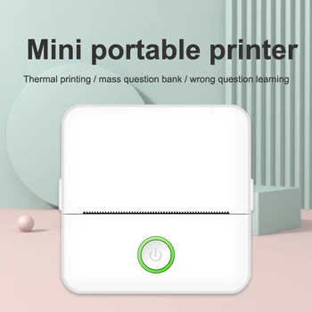 Mini HD Portable Label Thermal Printer Endurance Bluetooth Printer for Student Error Title Note Wrong Pocket Inkless Printing 1