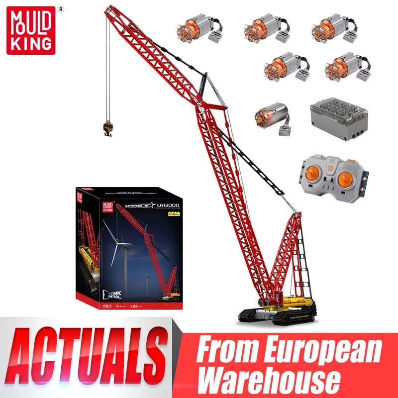 Mould King 17015 Technical Car Toys The APP&RC Motorized Crawler Crane Liebherred LR13000 Building Block Brick Kids Christmas Gift