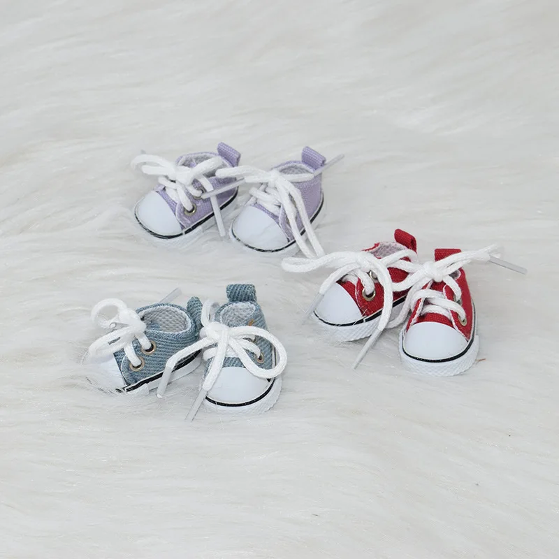 17cm Cotton Doll Shoes Toys Casual Sports Shoes Canvas LABUBU Doll Accessories Clothing in Stock (shoes Only)