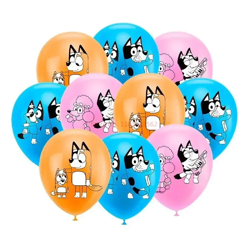 

Новый 12-дюймовый латексный мяч Bluey, изделие для вечеринки в честь Дня рождения, латексный шар с голубым мультяшным рисунком в виде собаки бинго, детские игрушки для ежегодной вечеринки