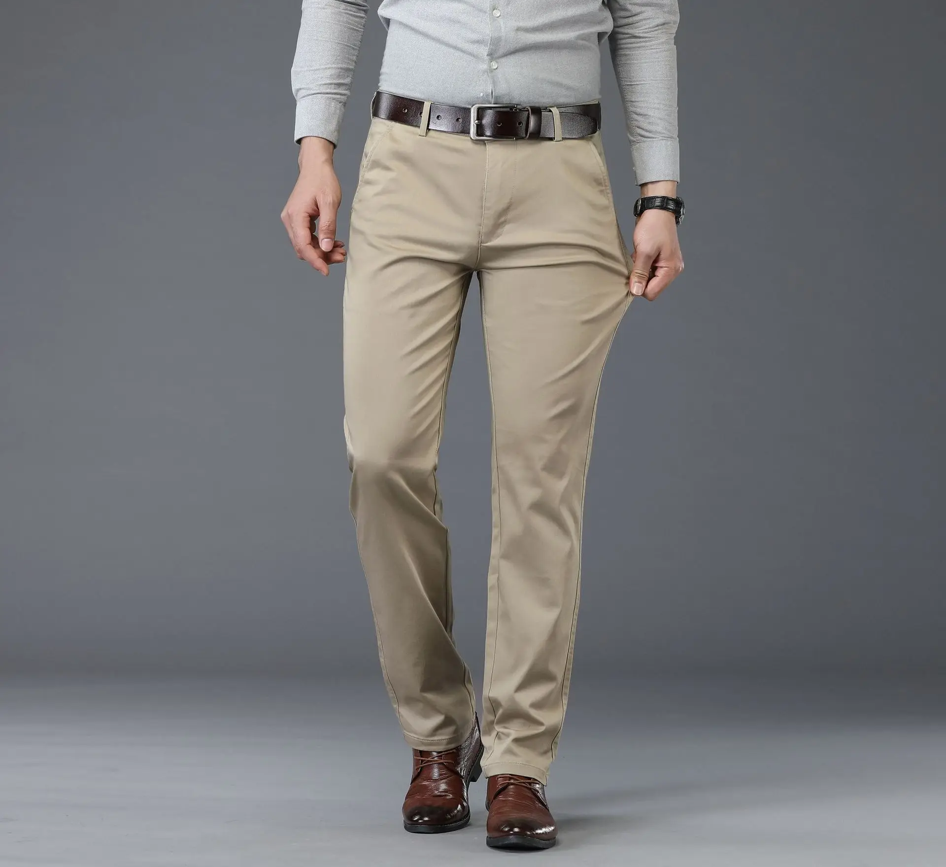 Mens Khaki Color Chinos Trouser Size 3238