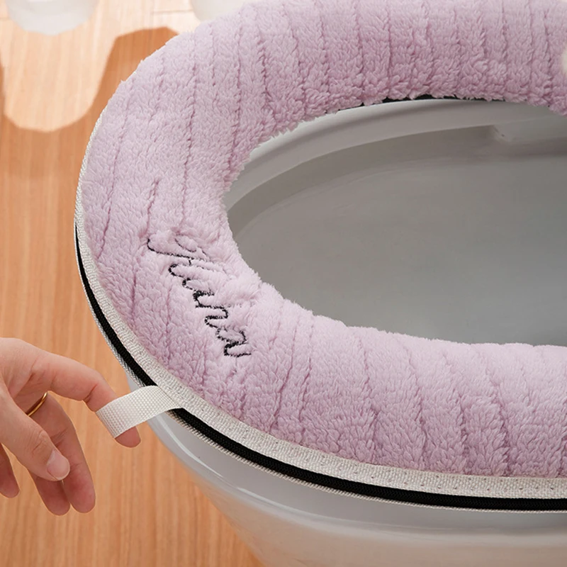 Thick Plush Winter Toilet Seat Cover Mat