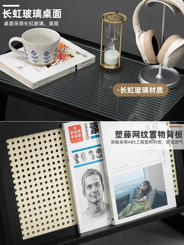 Side Table Small Coffee Table Bedside Sofa Side Cabinet Changhong Glass Square Tea Mini Corner