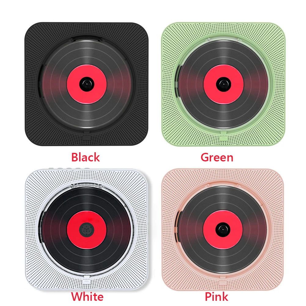Portable CD Music Player Wall Mounted Bluetooth-compatible 5.1 Stereo Speaker Music Player Stereo Speaker CD PlayerB