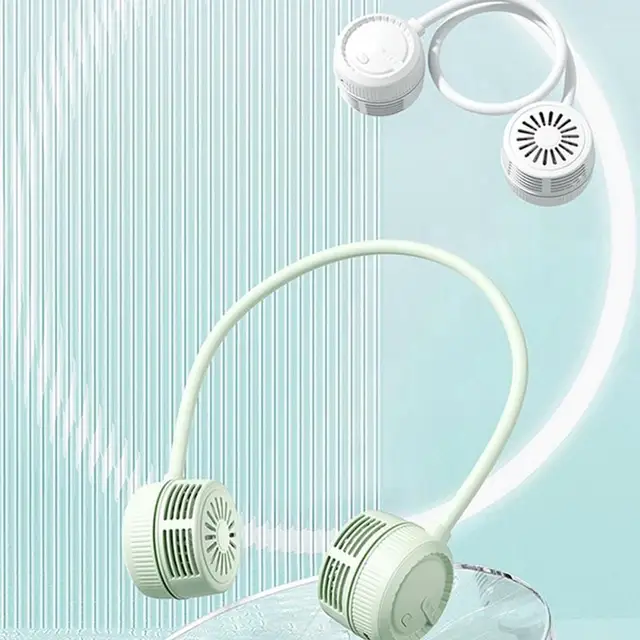 Nyaki Ventilátor 360 Hűtő Pengék Ventilátorok 3 Sebességű Hűvös Akkumulátorral Működtetett Hordható Személyes Férfiaknak Gyerekek Otthon - Image 2