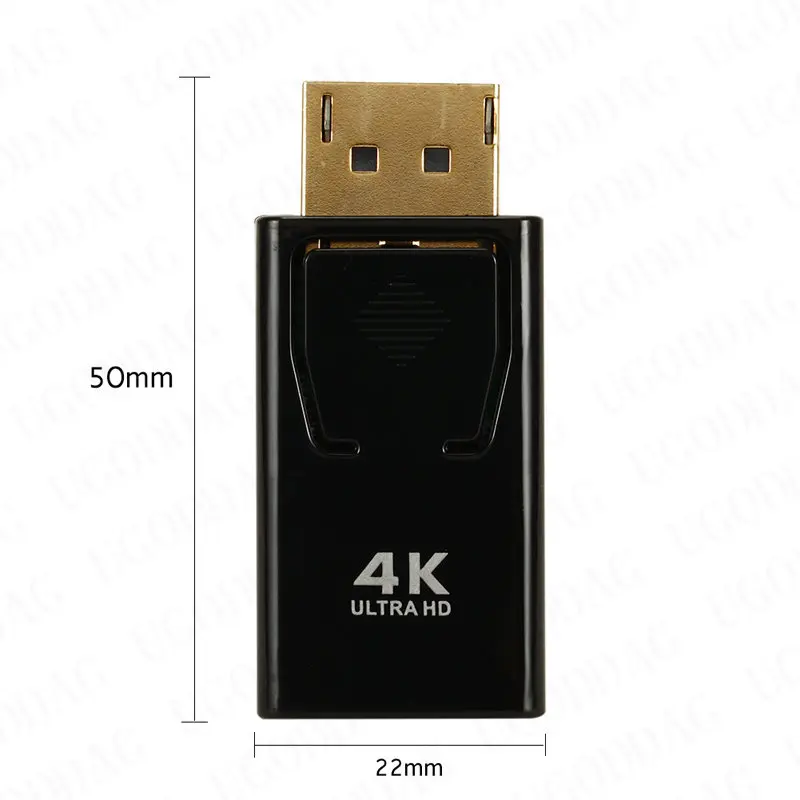DP To HDMI-compatible Adapter For TV Computer Projector Displayport Female To 4K HDMI-compatible Male Dongle Video PC Connector