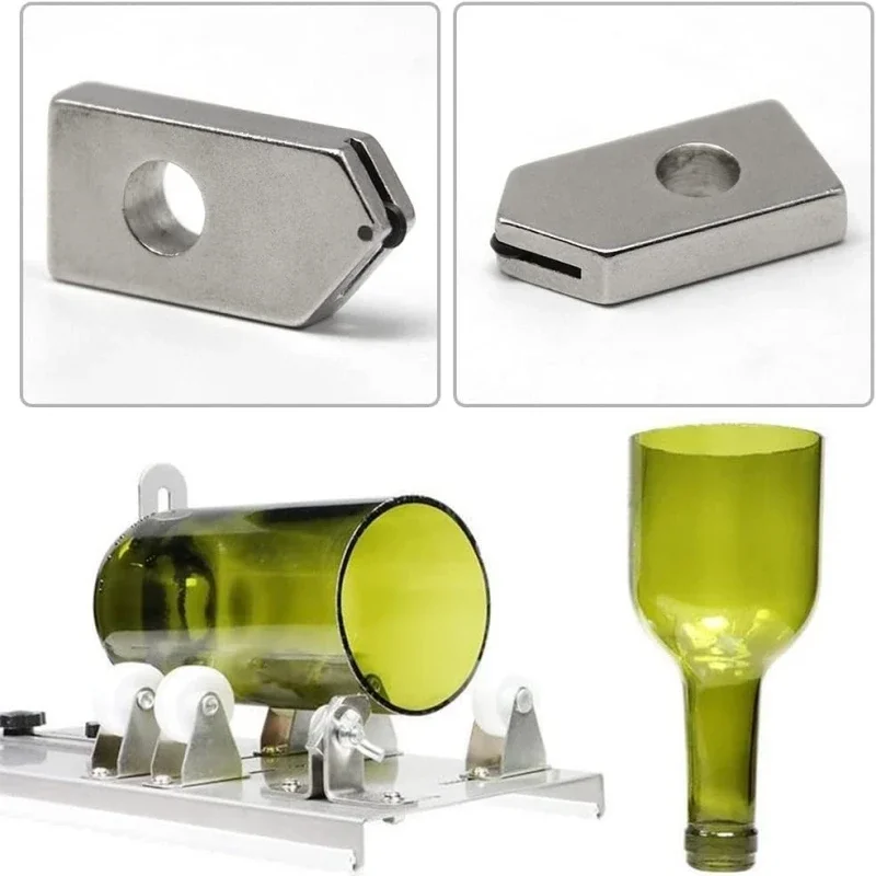 Glass Cutter 5Pcs Glass Bottle Cutter Blades Glass Tile Wine Bottle Diamond Cutting Head Practical DIY Crafts Hand Tool Construction Tools
