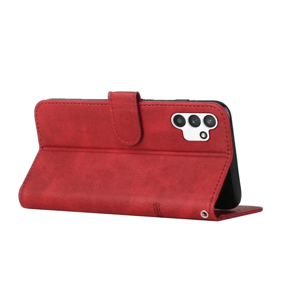 Vintage Leather Wallet Phone Case with Card Slot and Protective Cover