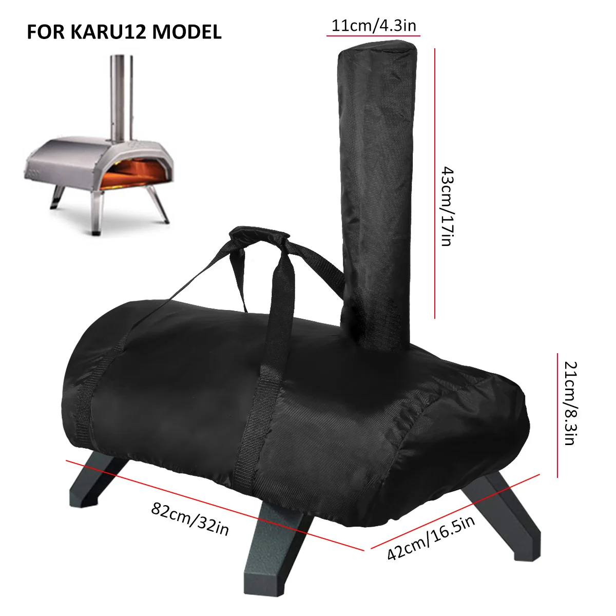 Pizza Oven Cover Compatible with Ooni Karu 12 Portable Pizza Oven Cover  420D Fabric Waterproof Pizza Oven Cover Heavy Duty - AliExpress