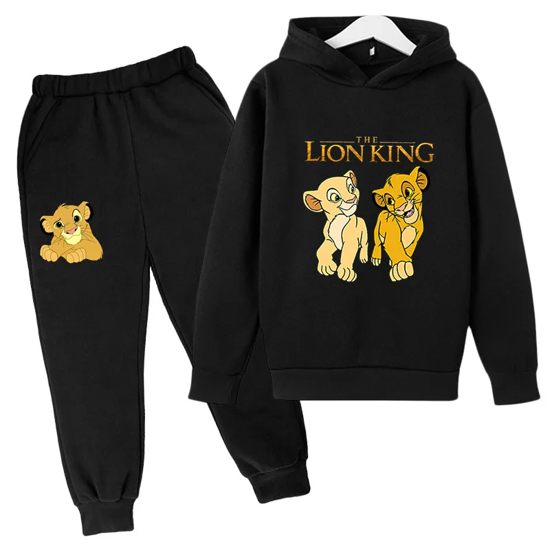 

Spring and Autumn New Lion King Hoodie Boy Sports Suit Girl Fleece Casual Hoodie