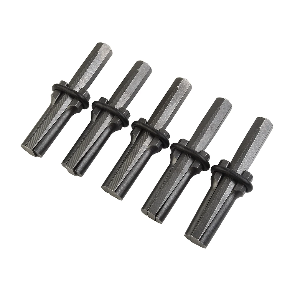 

5 Set 9/16 Inch Plug Wedges Feather Shims Rock Stone Splitter Hand Tools 14mm For Splitting Hard Stone Rock Granite Concrete