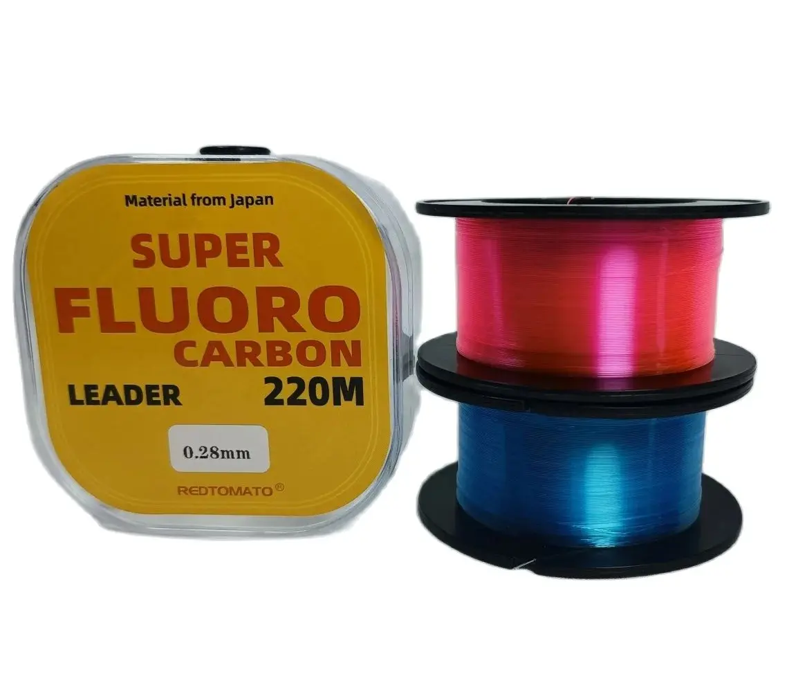 220M Fluorocarbon Coating Fishing Line  Carbon Fiber Monofilament Leader Line Carp Fishing Sinking Line 5