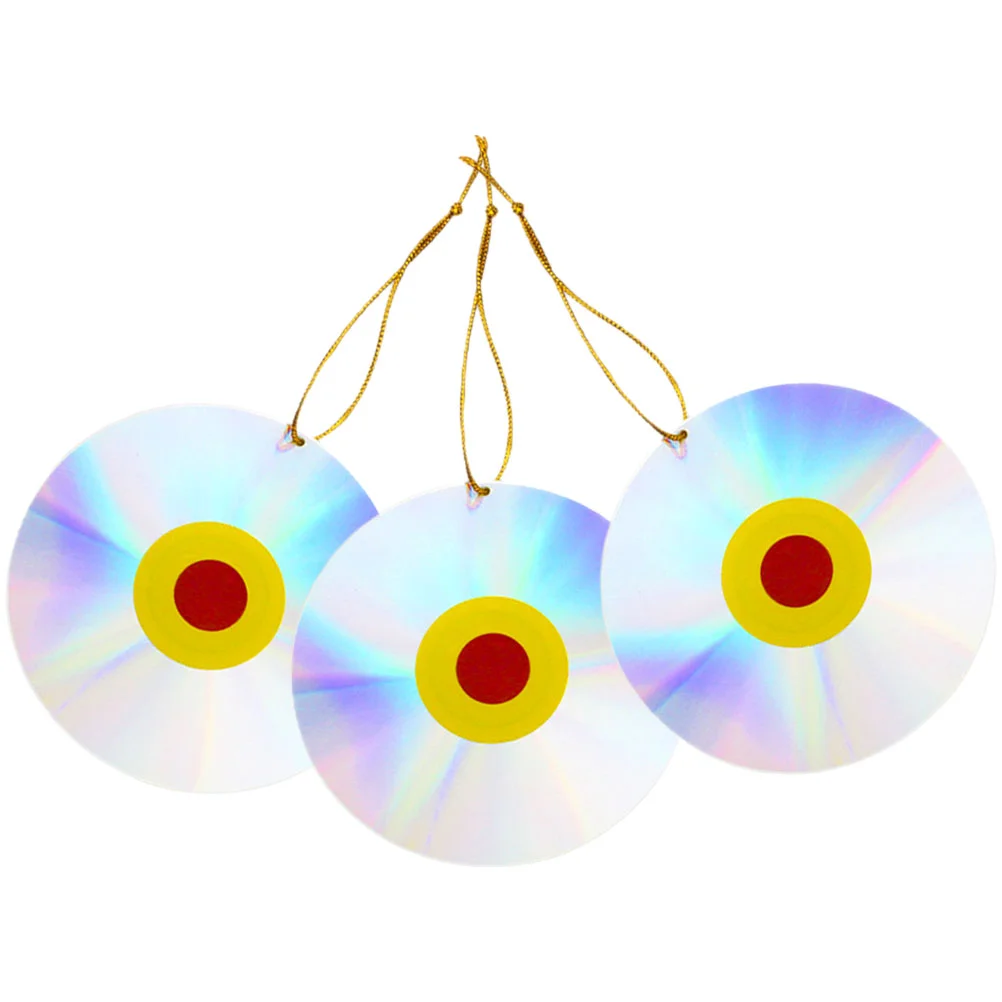 

3Pcs Reflective Bird Repelling Discs Bird Repeller Outdoor Garden Scare Bird Tool