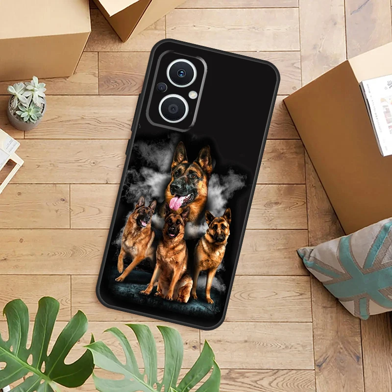 Cartoon German Shepherd Dog Design Phone Case