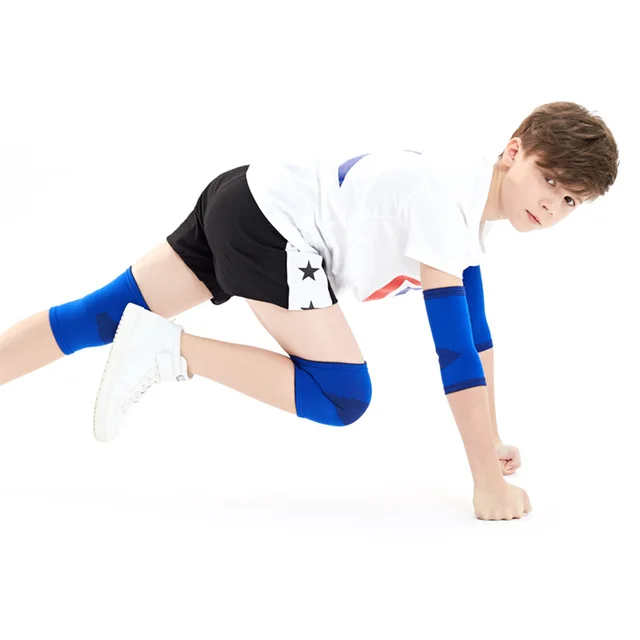 Children Knee Pads Elbow Support Set Summer Thin Anti-fall Wrist Protector Sport Basketball Football Cycling Kid Protective Gear 2