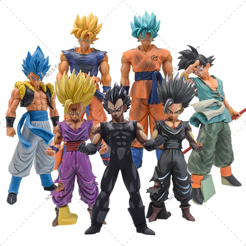Dragon Ball Z Anime Figure MSP Standing Son Gohan Goku Vegeta Gogeta