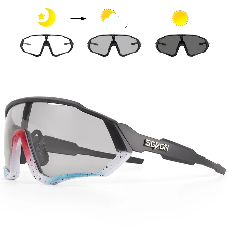 Photochromic Cycling Sunglasses Outdoor Sports Running Drving Glasses Road MTB Bicycle Goggles UV400 Safety Bike Eyewear Best Sellers In Accessories
