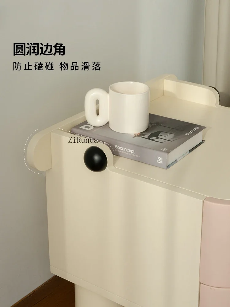 1Children's room cute storage small cabinet bedroom drawer cabinet simple style bedside