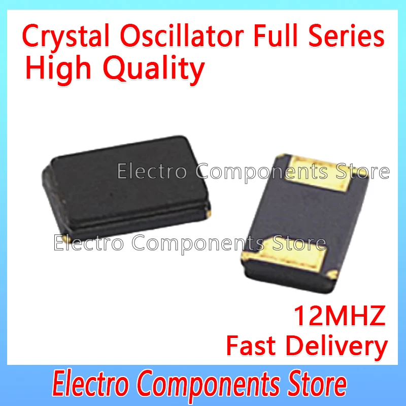 SMD 패시브 수정 진동자, 6035 12M, 2P, 12MHZ, 12.000MHZ, 6*3..