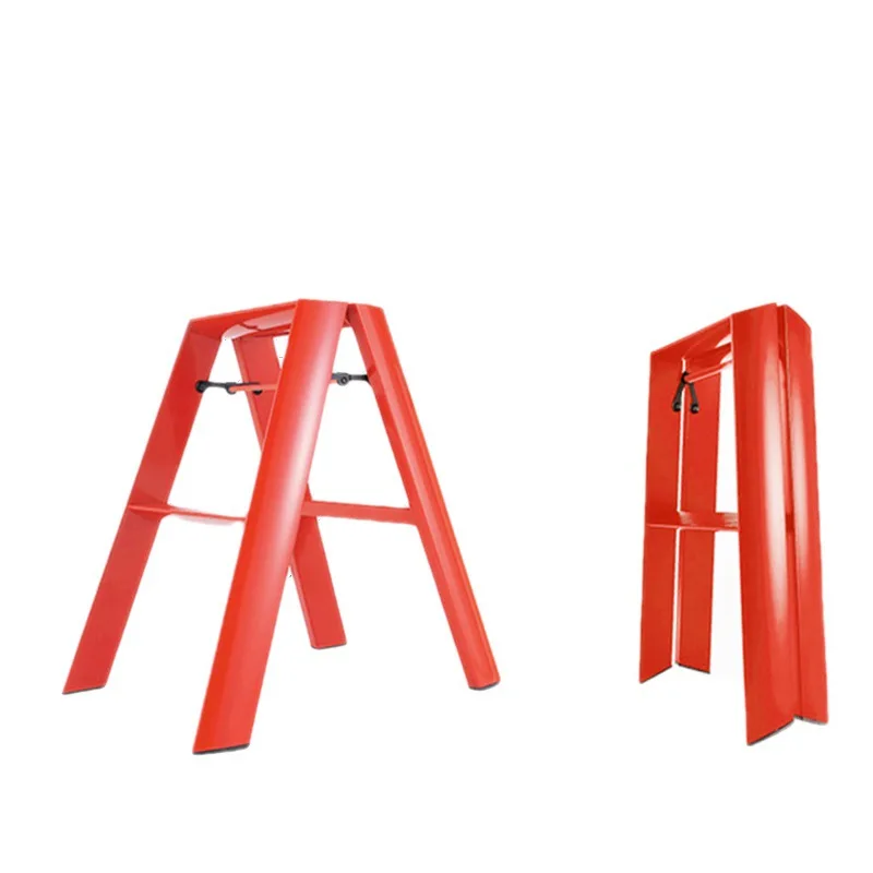 알루미늄 합금 접이식 사다리 의자 휴대용 다기능 단계 의자 다층 미끄럼 방지 카운터 의자 주방 가구