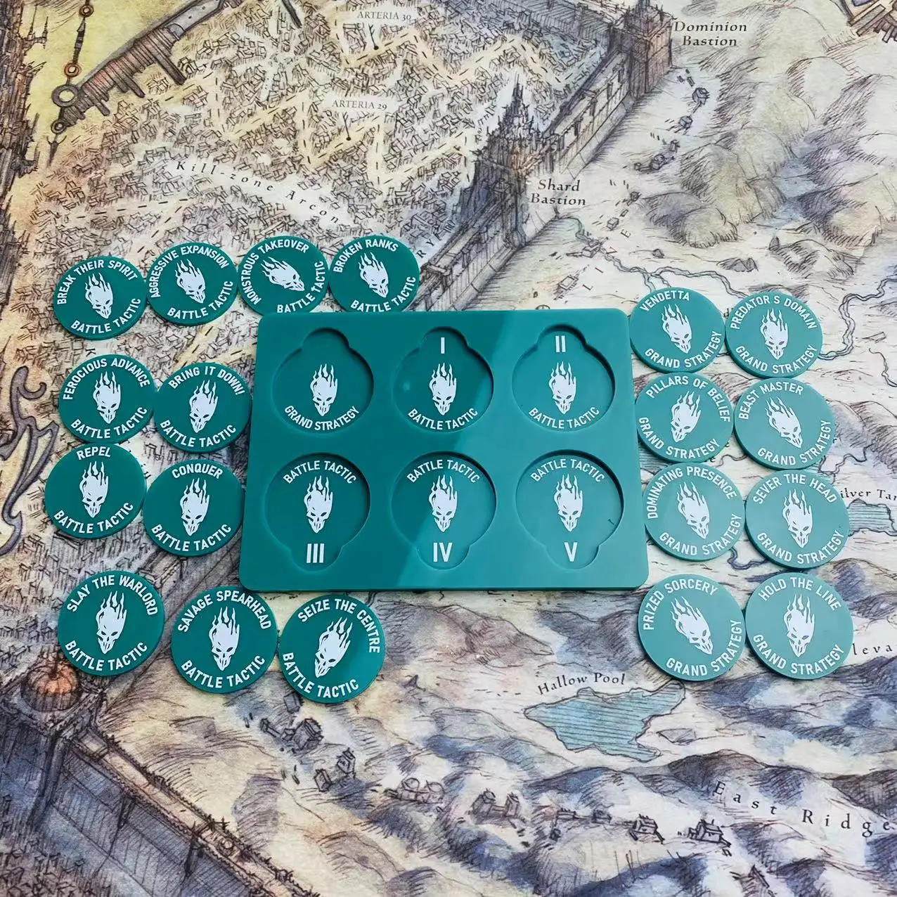 

WH AOS 3.0 Grand Strategy/Battle Tactics Tray & Token Set DOUBLE SIDE