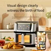10L Smart Air Fryer Electric visual window Oil-free Air Fryer Automatic Household Kitchen 360°Baking Convection Oven Air Fryers 3