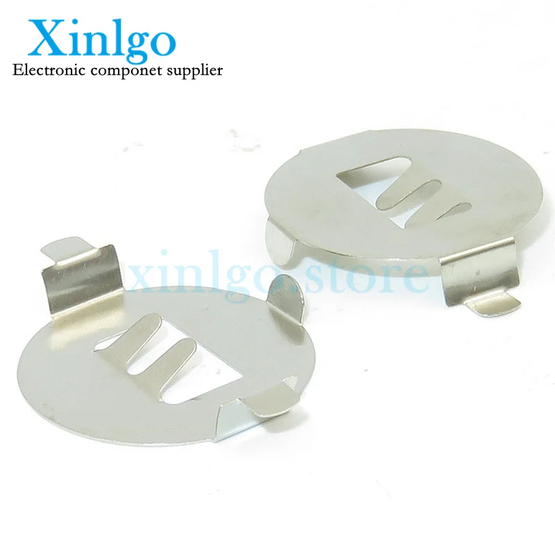 50PCS/LOT CR2032 BATTERY SHRAPNEL 3V button battery shrapnel, SMD Metal Patch, battery button 2032-3