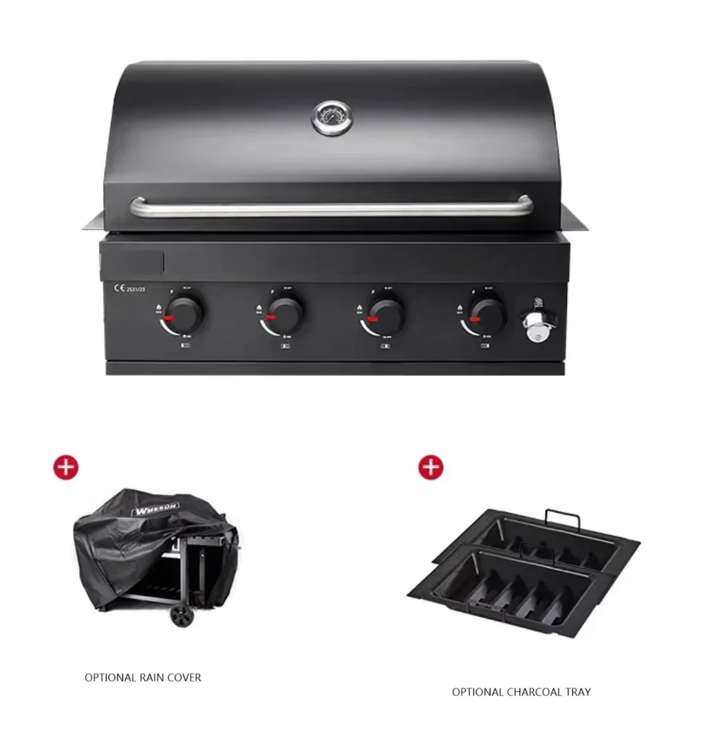 barbecue bbq grills gas built in grill outdoor cooker with oven and portable 4 burner grill machine 2