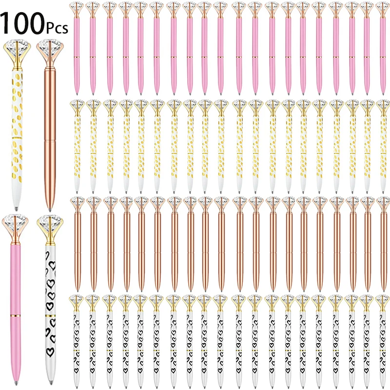 

100 шт. шариковые ручки с большой алмазной головкой