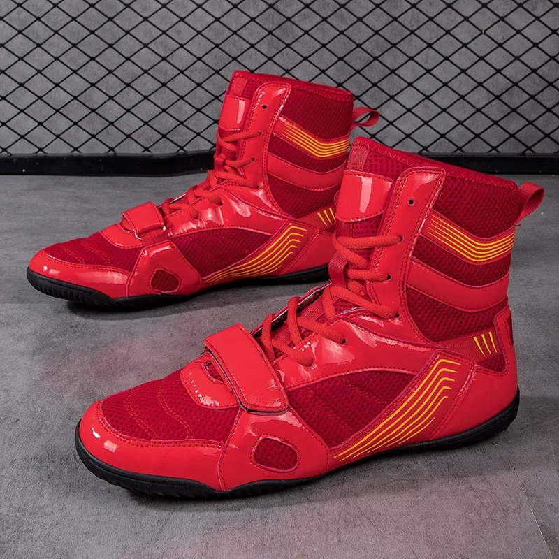 Fashion New Simple Wrestling Shoes Professional Boxing Shoes Men's Women's Training Breathable Multicolor Wearable Sports