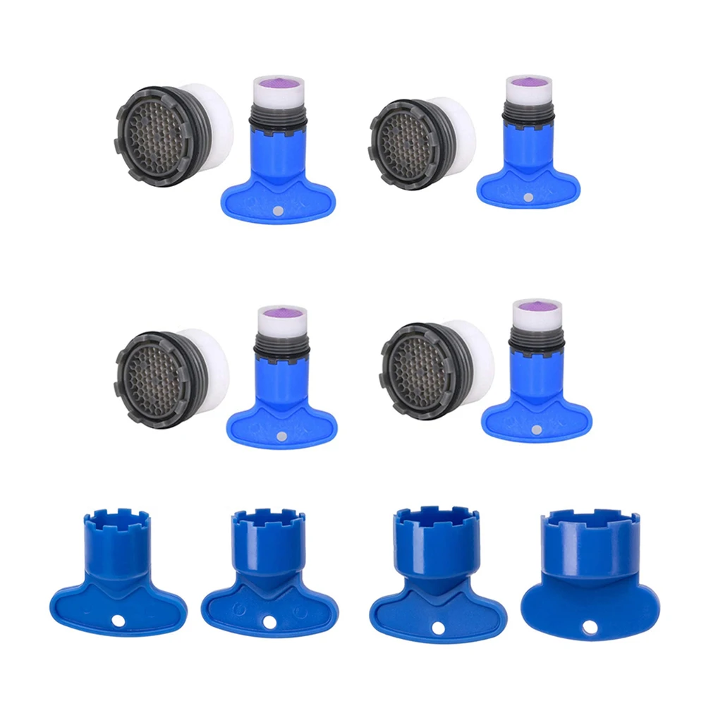 Faucet Aerator Plastic Practical Repair Wrench with Bubbler Filter Key Tap Tool Foamer Removal Spanner Instrument