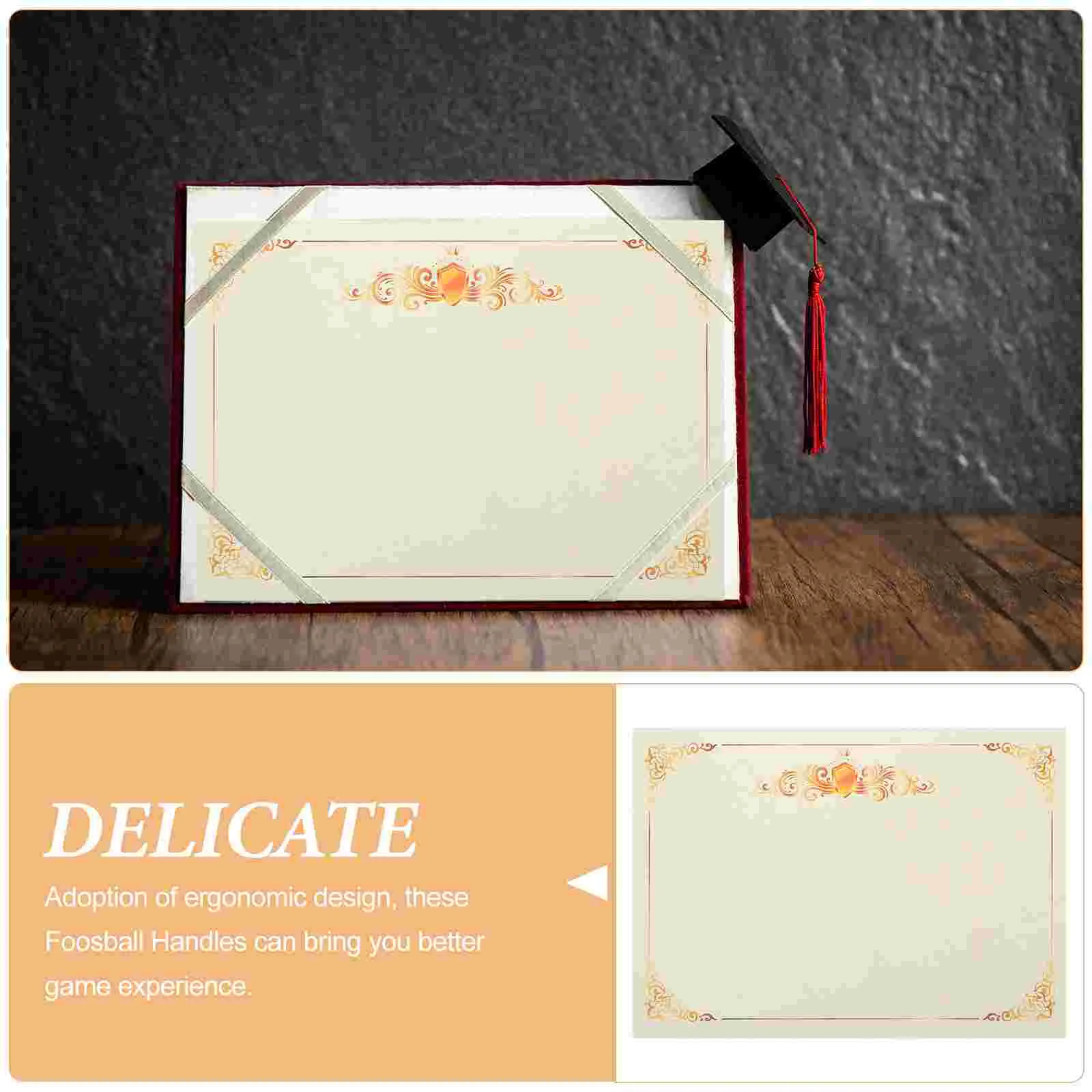 수평 섹션 수여 종이 인증서, 이중 오프셋 내부, 100 매