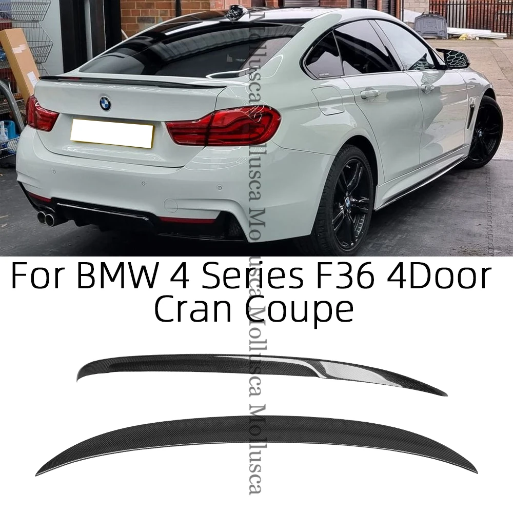 車用カーボンファイバーリアスポイラー,BMW 4シリーズ,f36,4ドア